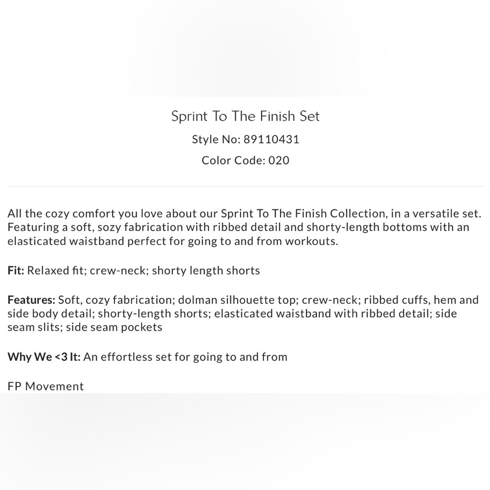 Hold ISF Free People Movement XS Sprint to the Finish Set in Mahogany Red - Picture 6 of 7